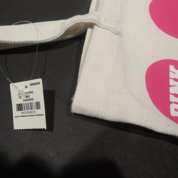 PINK Canvas Tote Bag--in Coconuts we trust--Super cute NWT - Picture 4 of 8